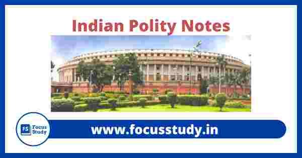 Indian Polity notes