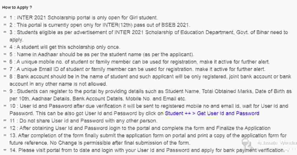 How to apply