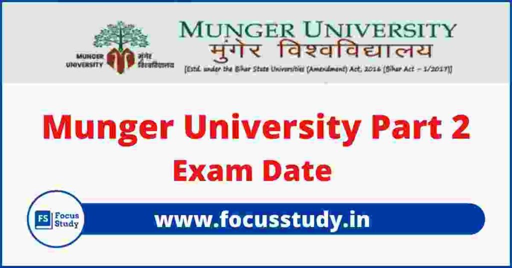 Munger University part 2 exam date