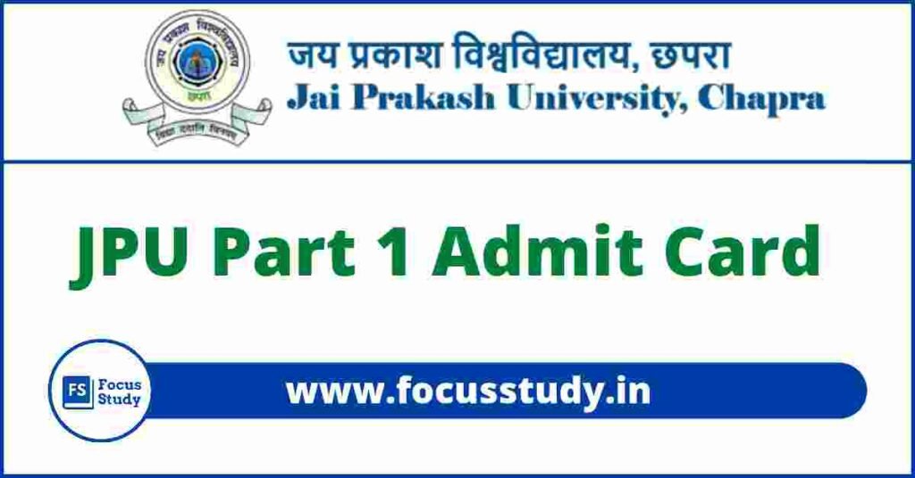 JPU Part 1 Admit Card