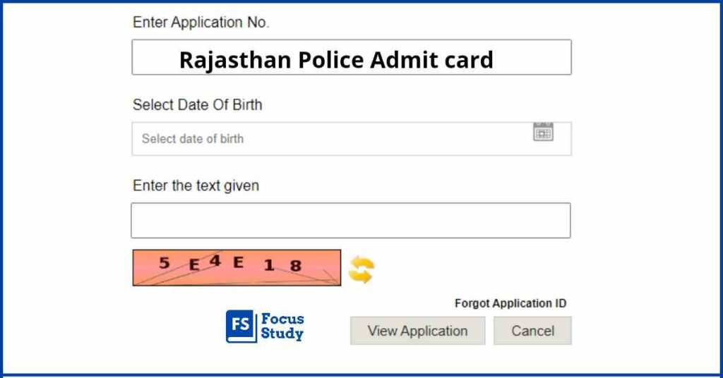 Rajasthan Police Admit Card