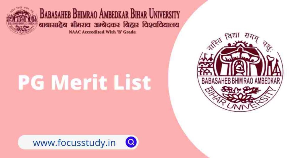 BRABU PG Merit List