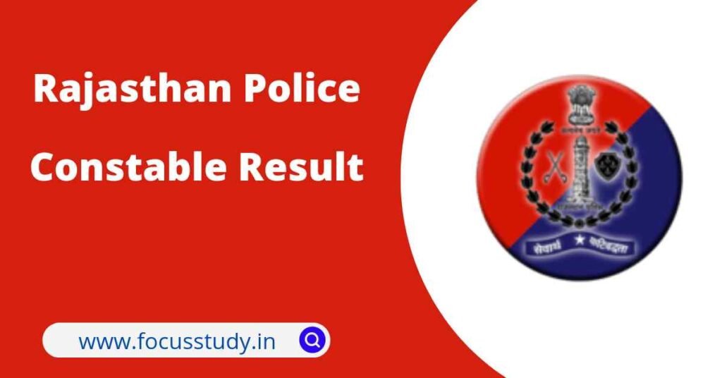 Rajasthan Police Constable Result