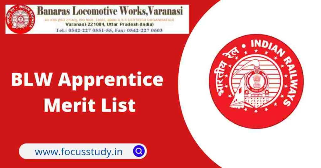BLW Apprentice Merit List BLW Apprentice Merit List