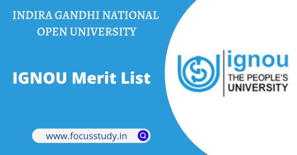 IGNOU BEd Merit List