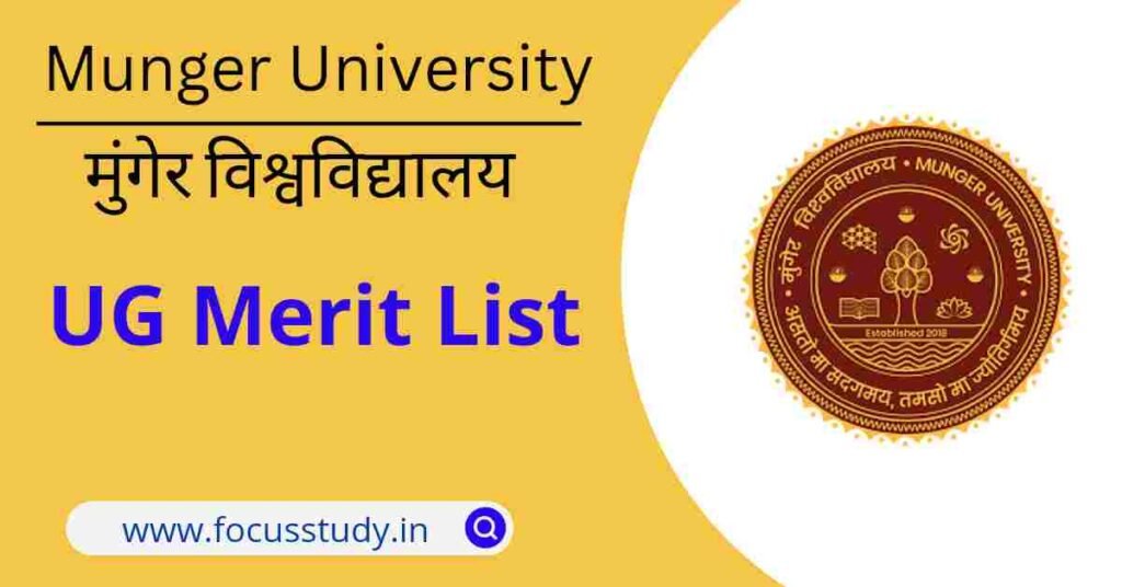 Munger University UG Merit List